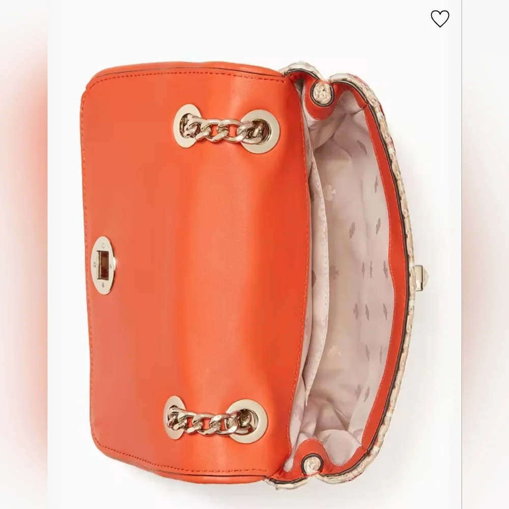 kate spade orange straw